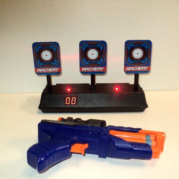Electric Shooting Target for Toy Blaster 9.5 x 4 x 6 " w/ Dart Zone XLS Nerf Gun - Picture 1 of 6